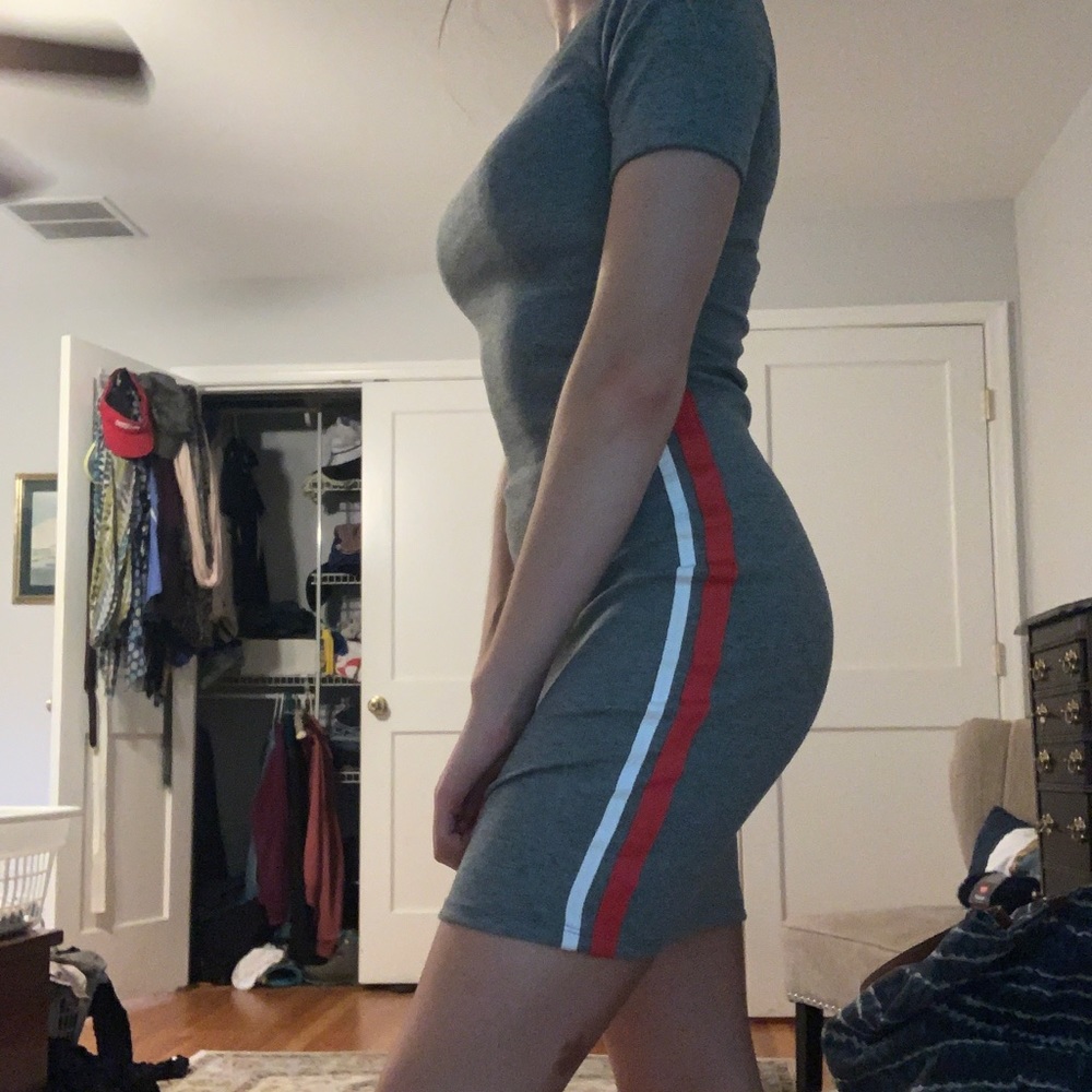gray bodycon dress